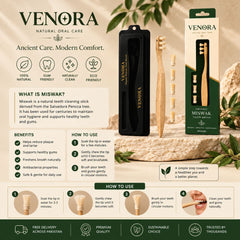 5x Organic Miswak Toothbrush Bundle