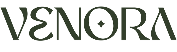 Green 'VENORA' logo on a white background