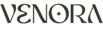 Green 'VENORA' logo on a white background